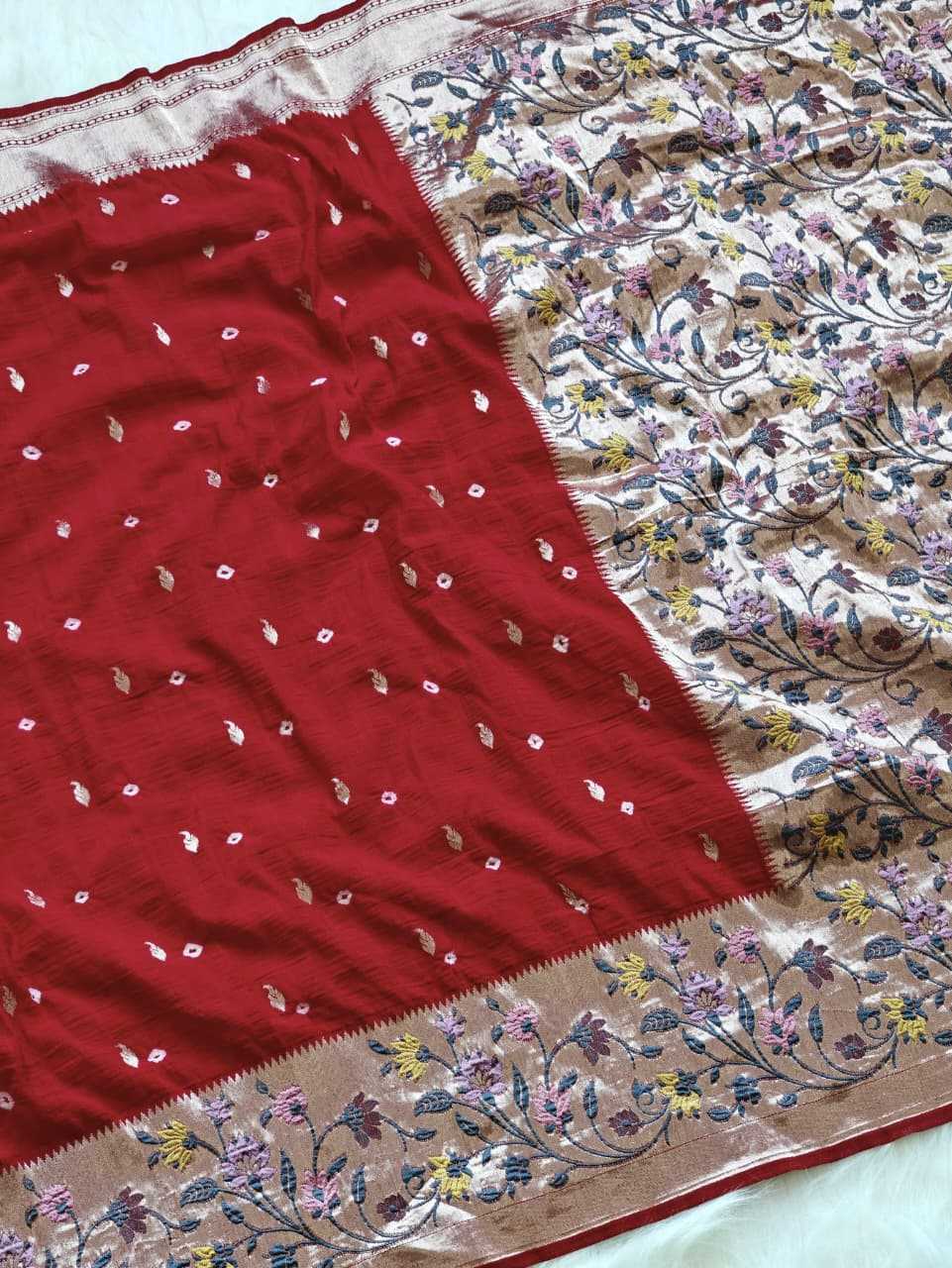 Murnal Pure Silk Raw Saree