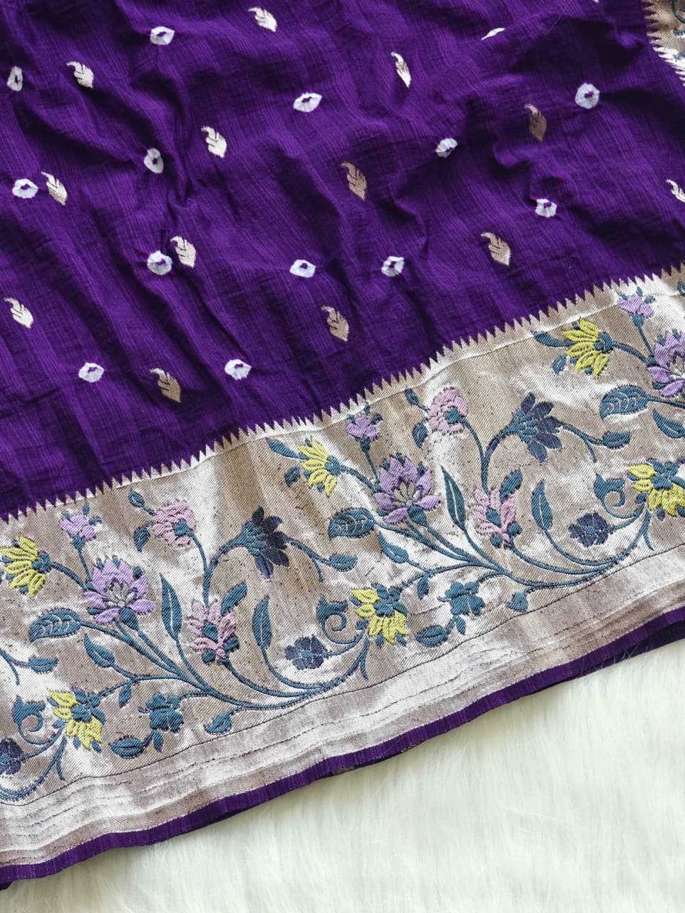 Murnal Pure Silk Raw Saree