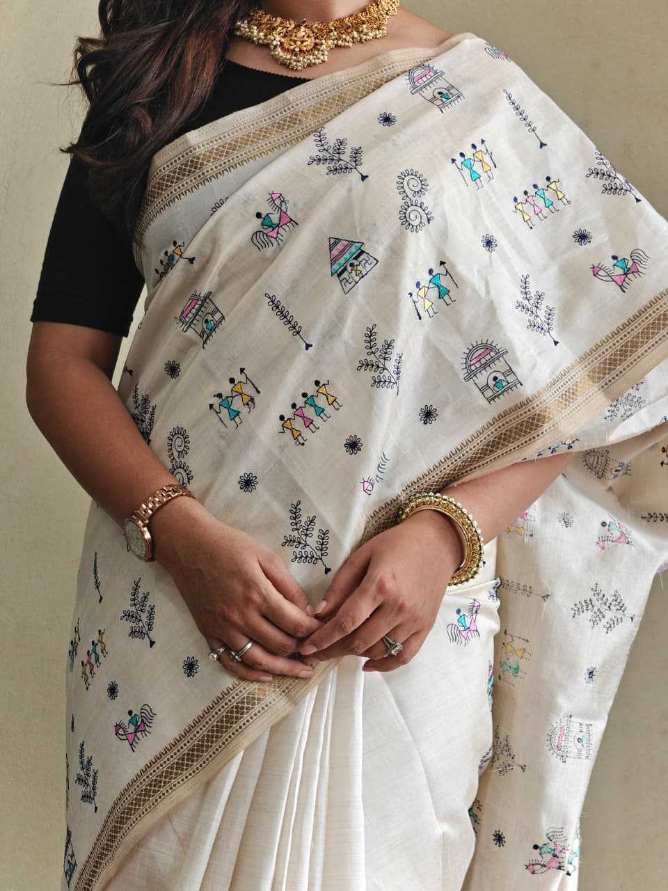 Embroidered Saree