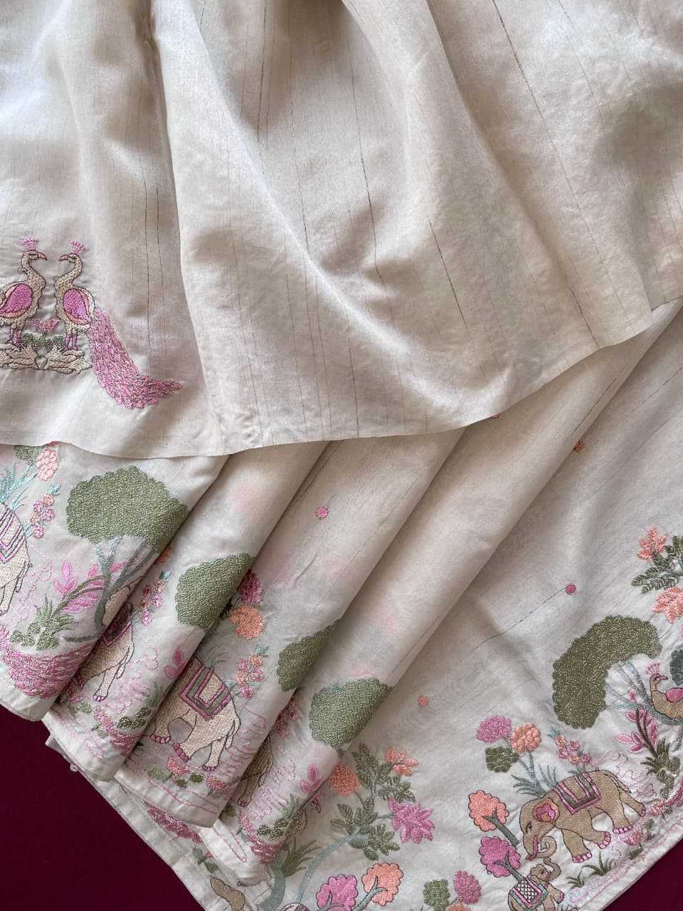 Tussar Silk Designer Saree