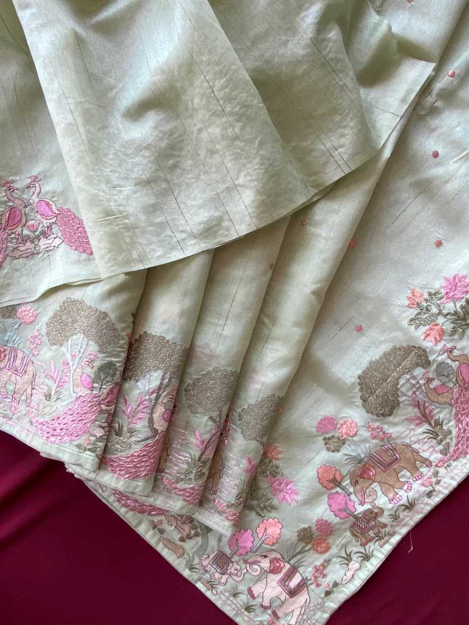 Tussar Silk Designer Saree