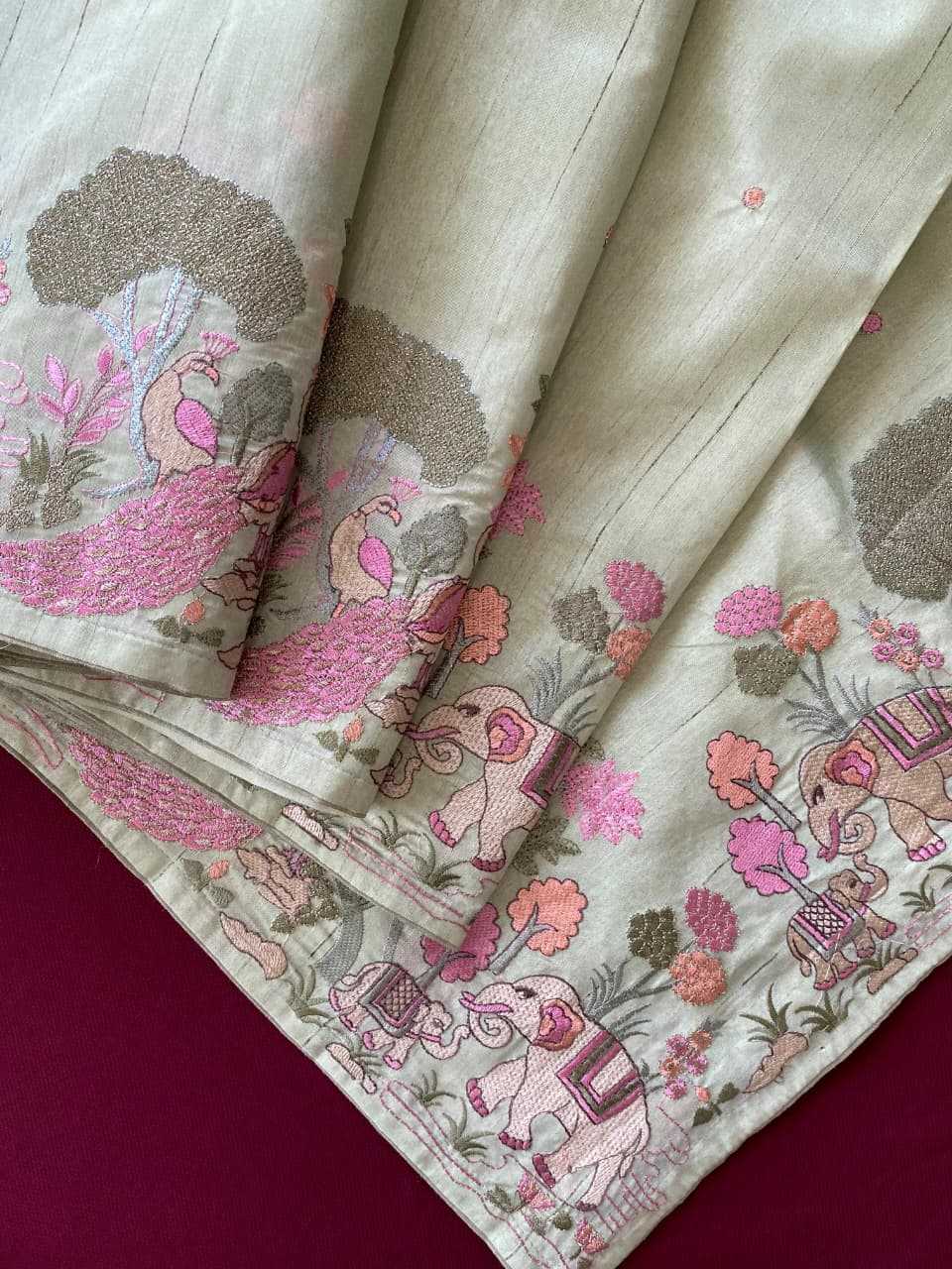 Tussar Silk Designer Saree