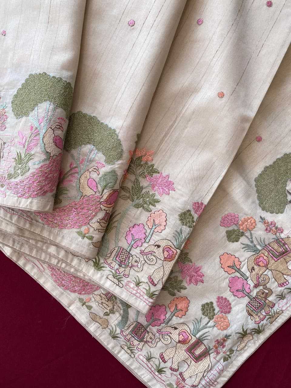 Tussar Silk Designer Saree