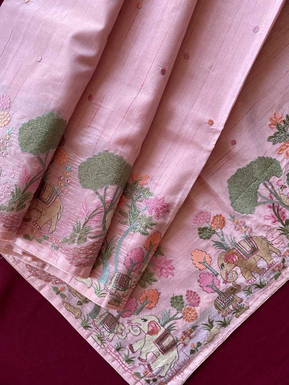 Tussar Silk Designer Saree