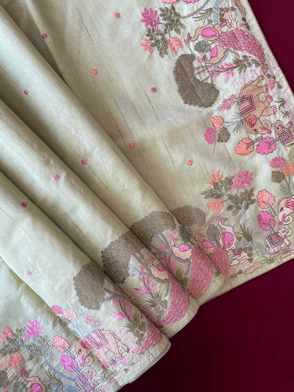 Tussar Silk Designer Saree