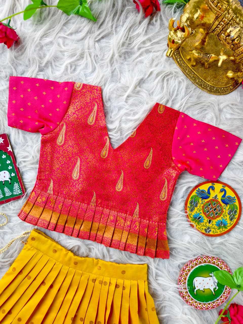 Soft Silk Kids Lehenga