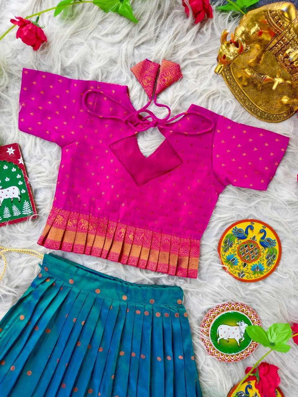 Soft Silk Kids Lehenga