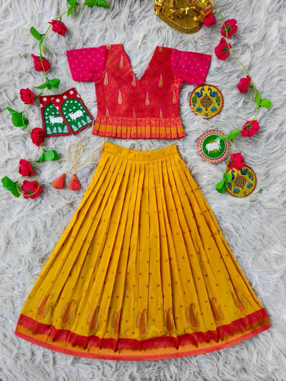 Soft Silk Kids Lehenga