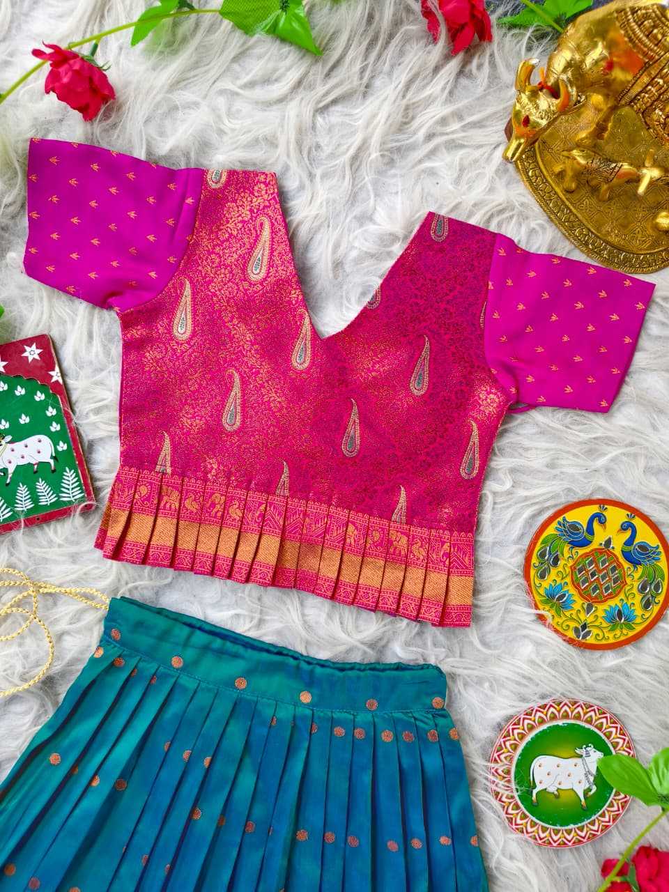 Soft Silk Kids Lehenga