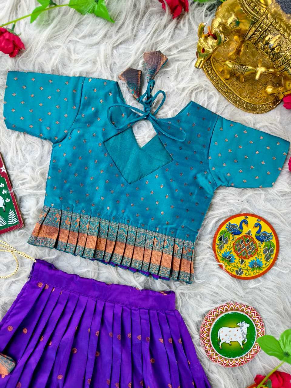Soft Silk Kids Lehenga