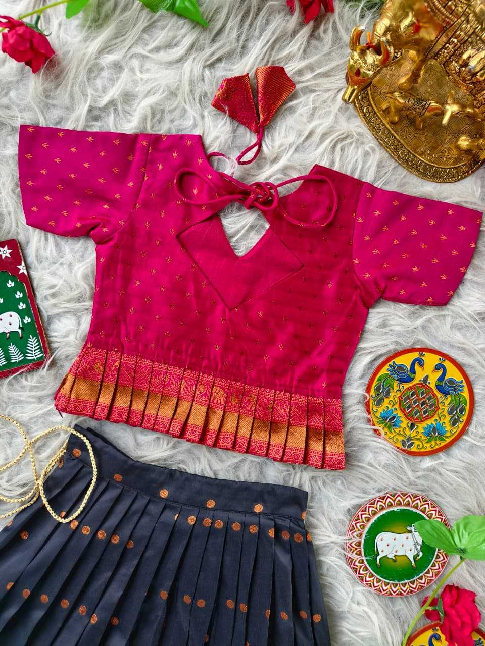 Soft Silk Kids Lehenga