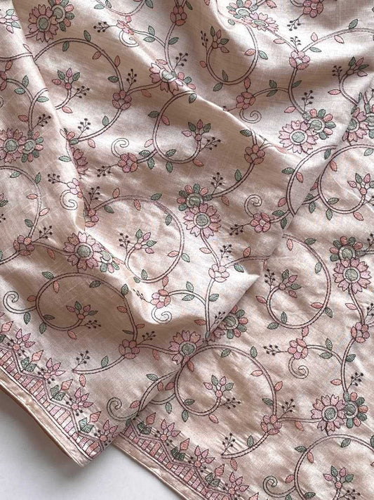 Tussar Silk Designer Saree