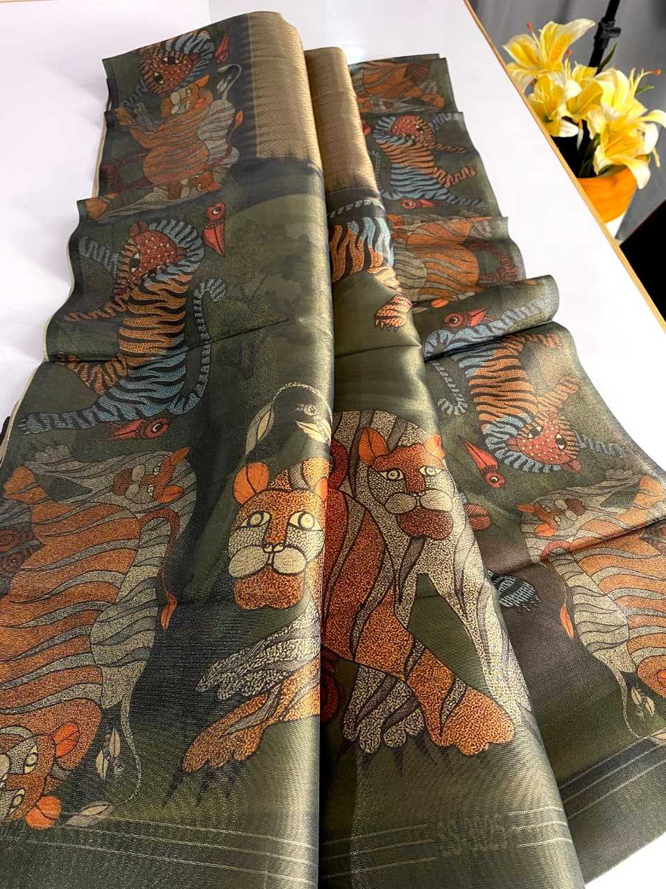 Tissue Printed Saree