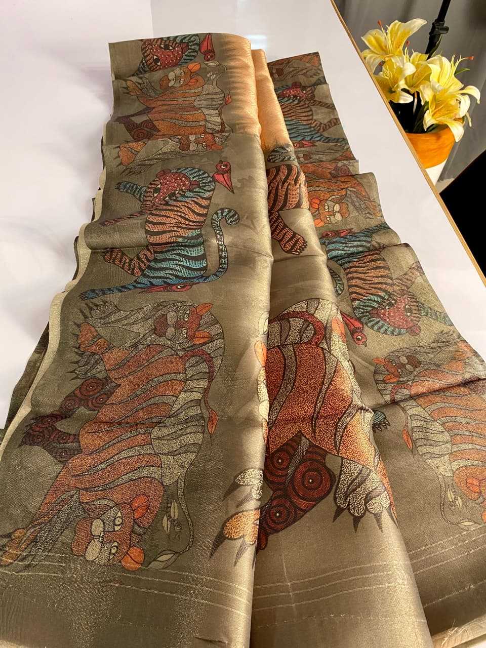 Tissue Printed Saree