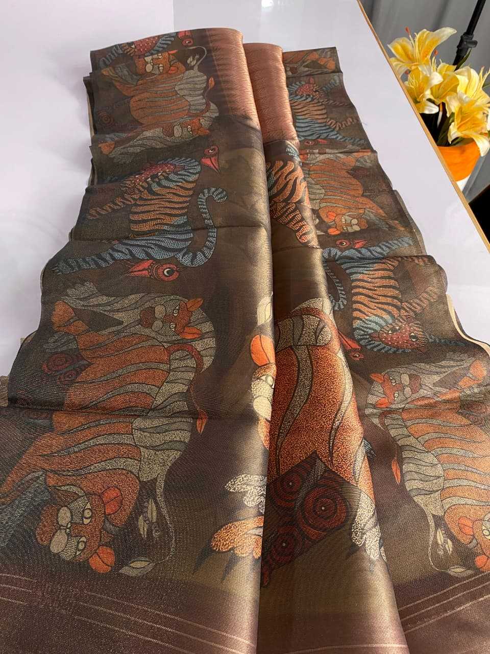 Tissue Printed Saree