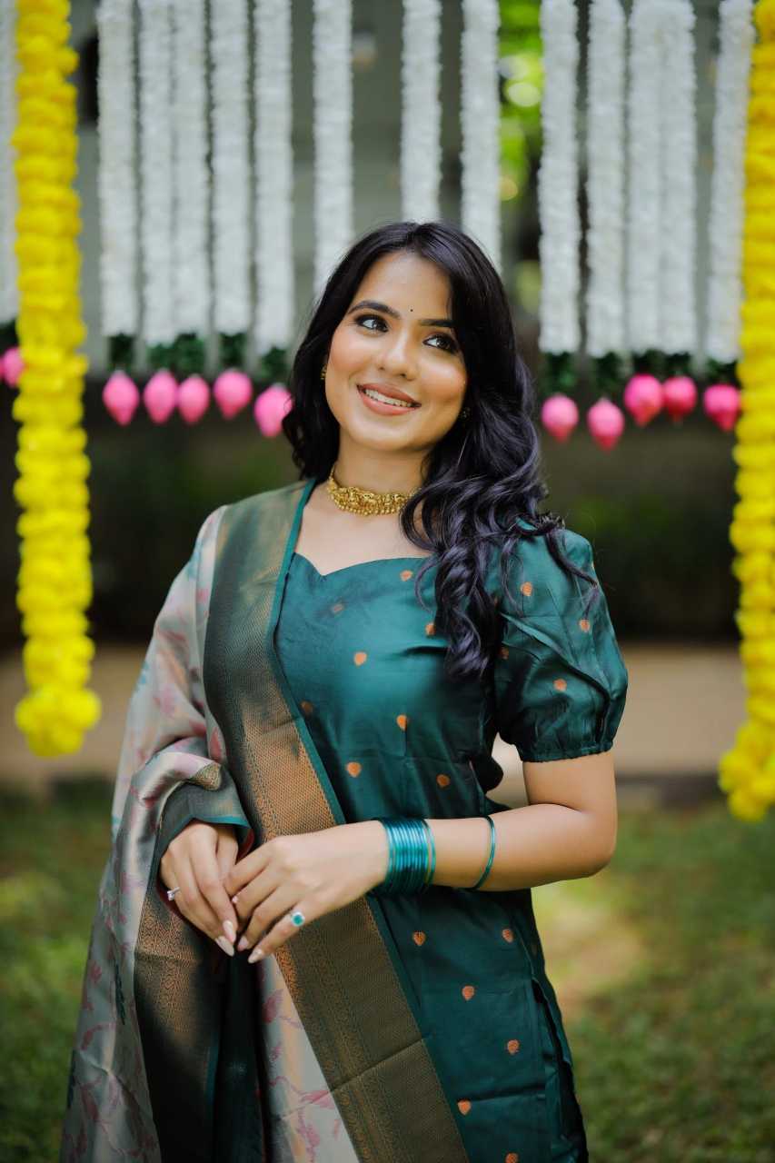 Jacquard Party Wear Kurti