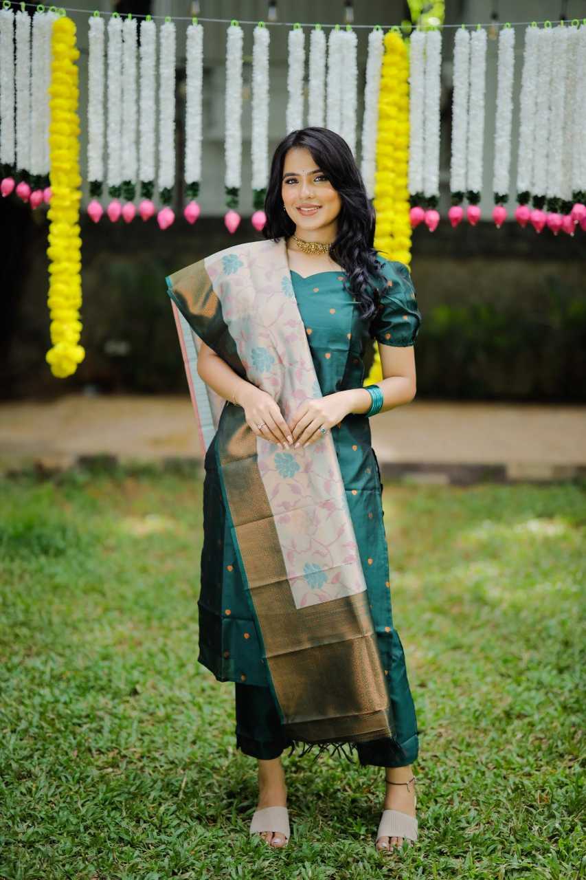 Jacquard Party Wear Kurti