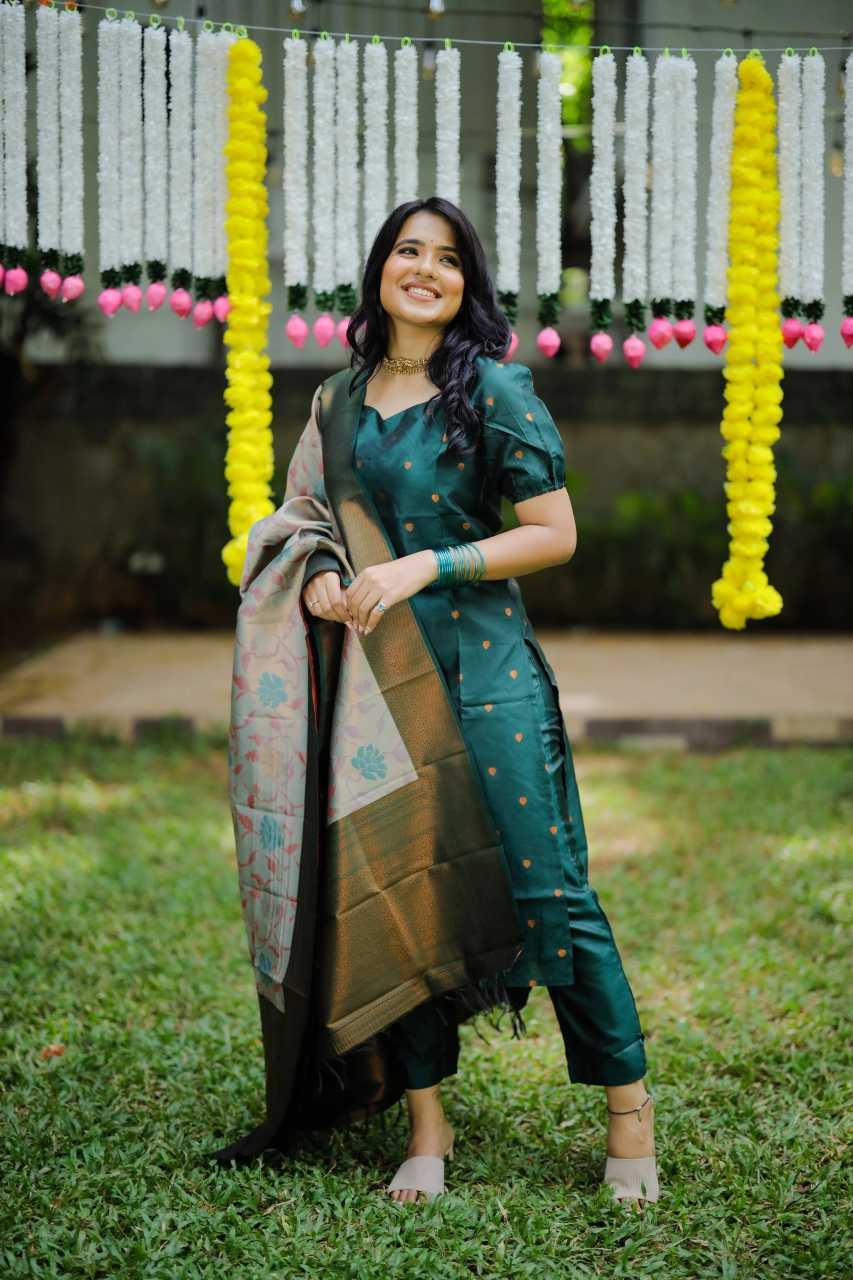 Jacquard Party Wear Kurti