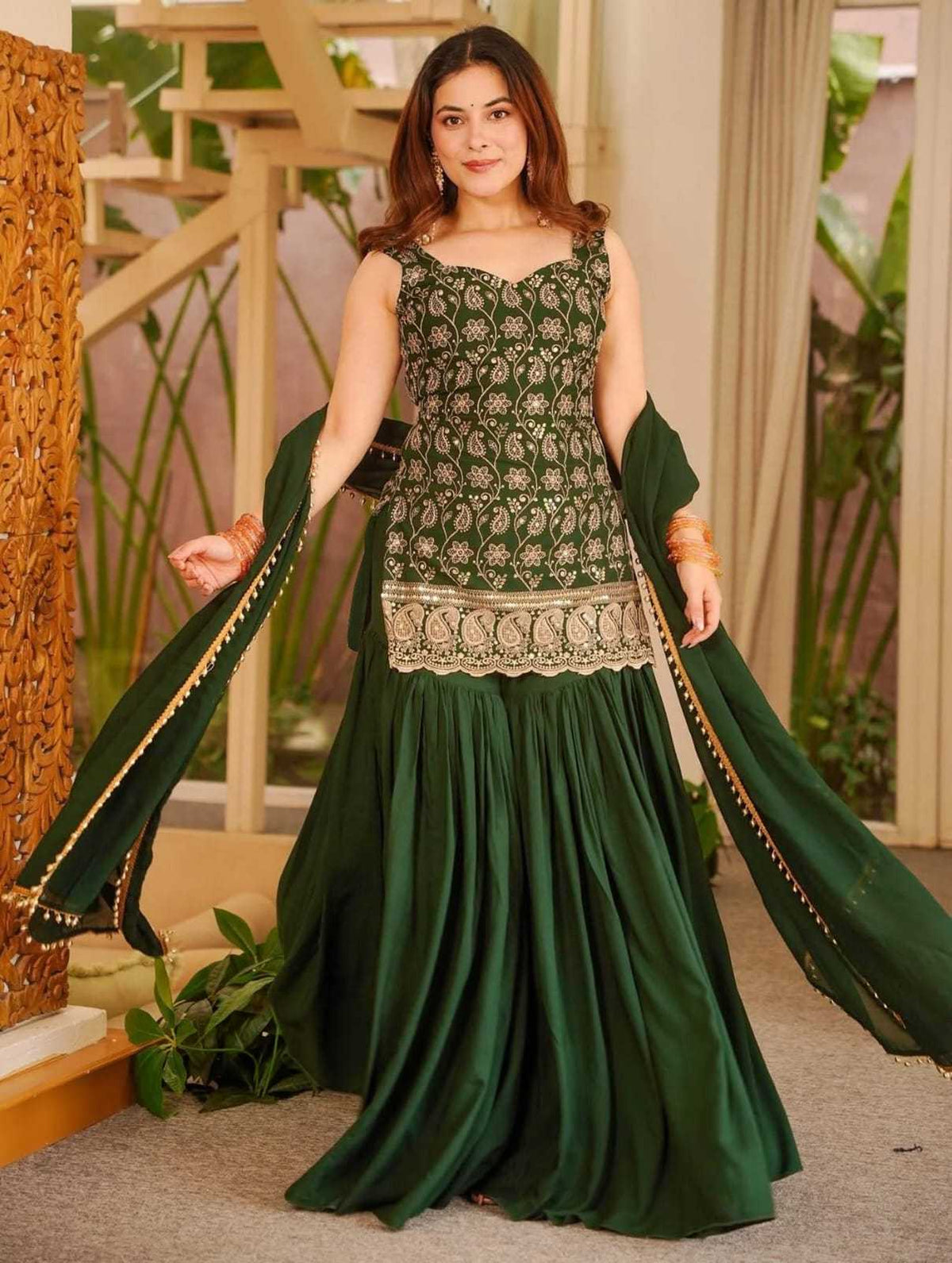 Jiya Crepe Silk Embroidery Suit