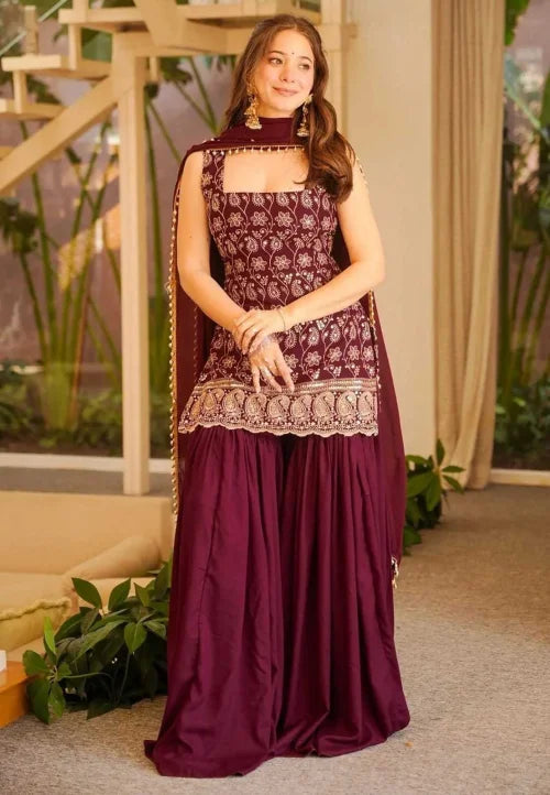 Jiya Crepe Silk Embroidery Suit