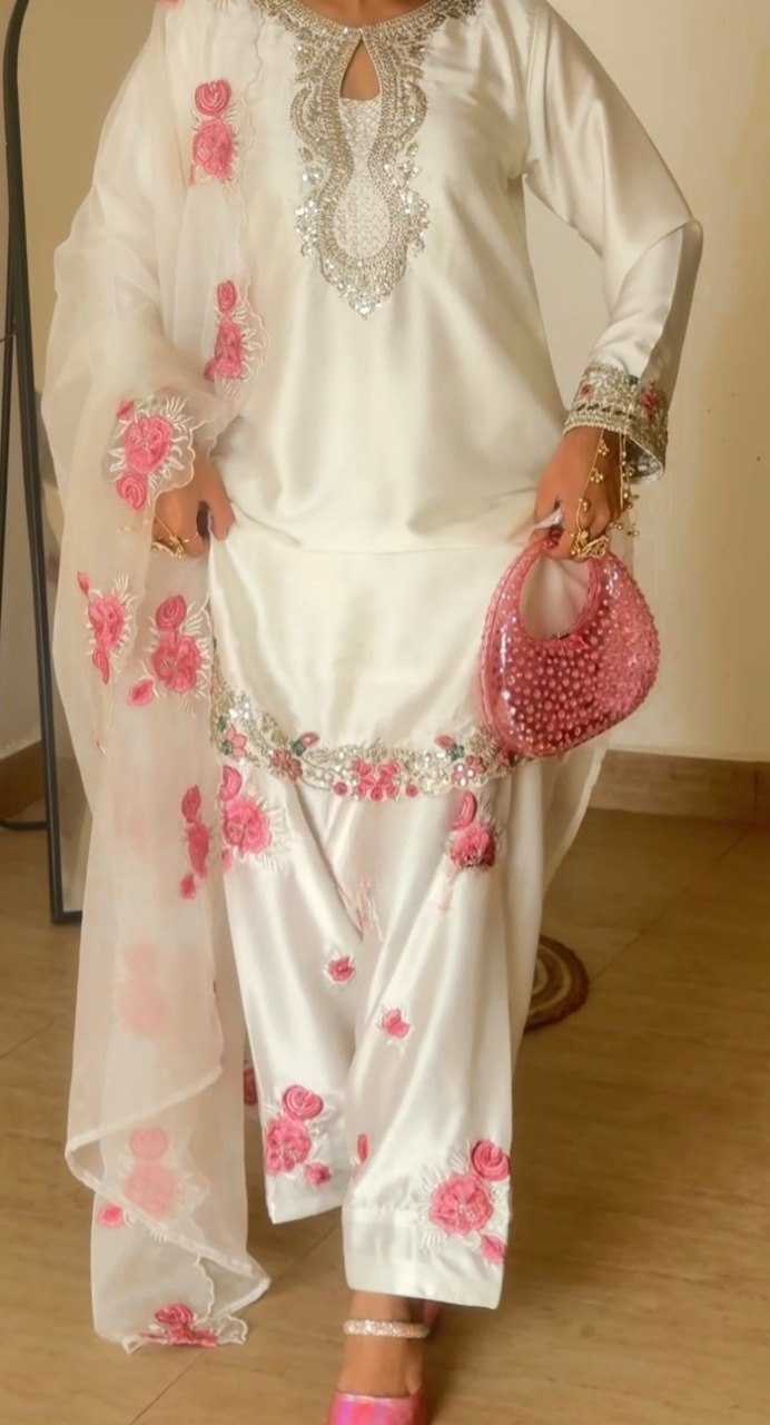 Crepe Sharara Salwar Suit