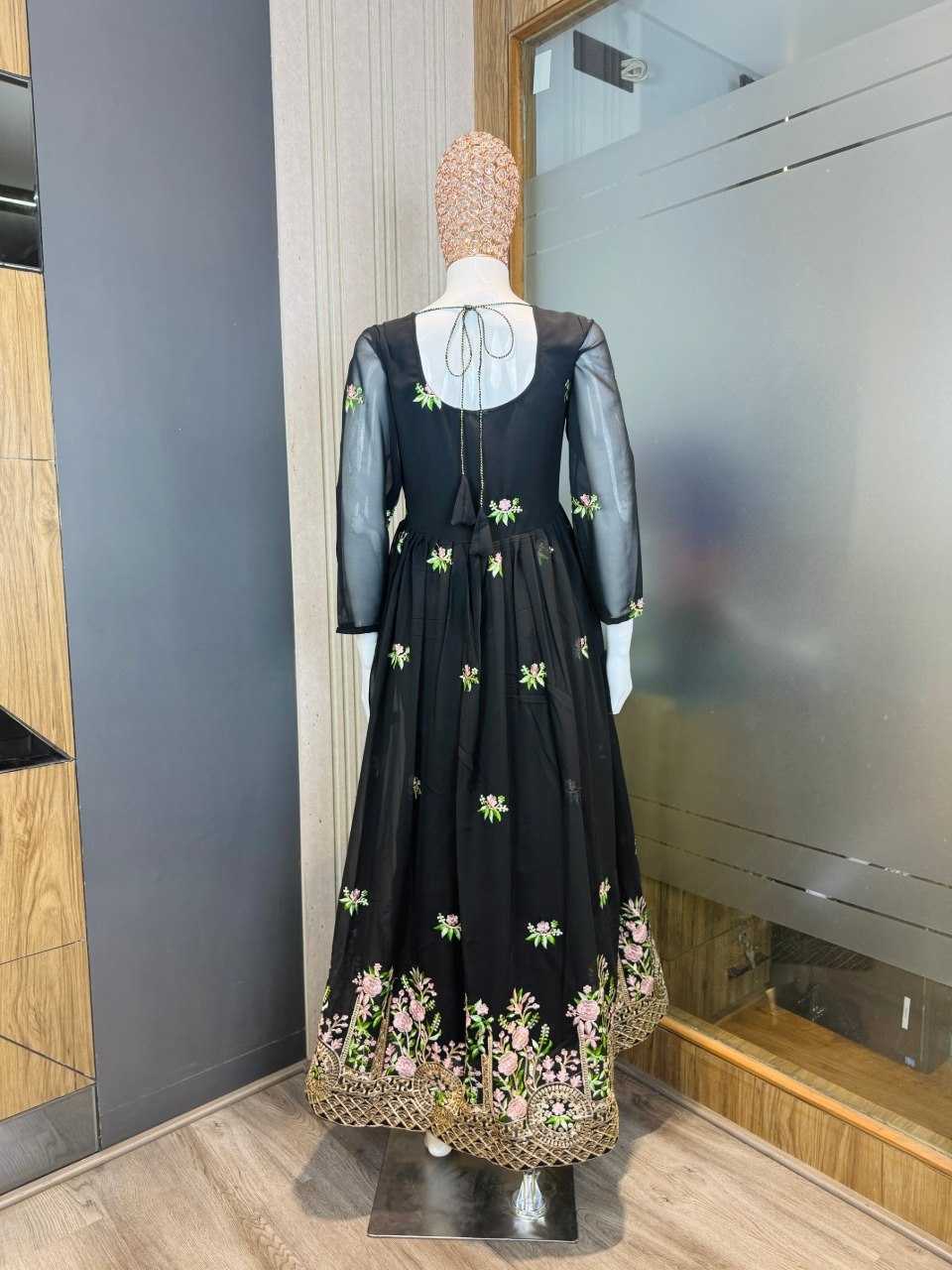 Georgette Embroidery Gown