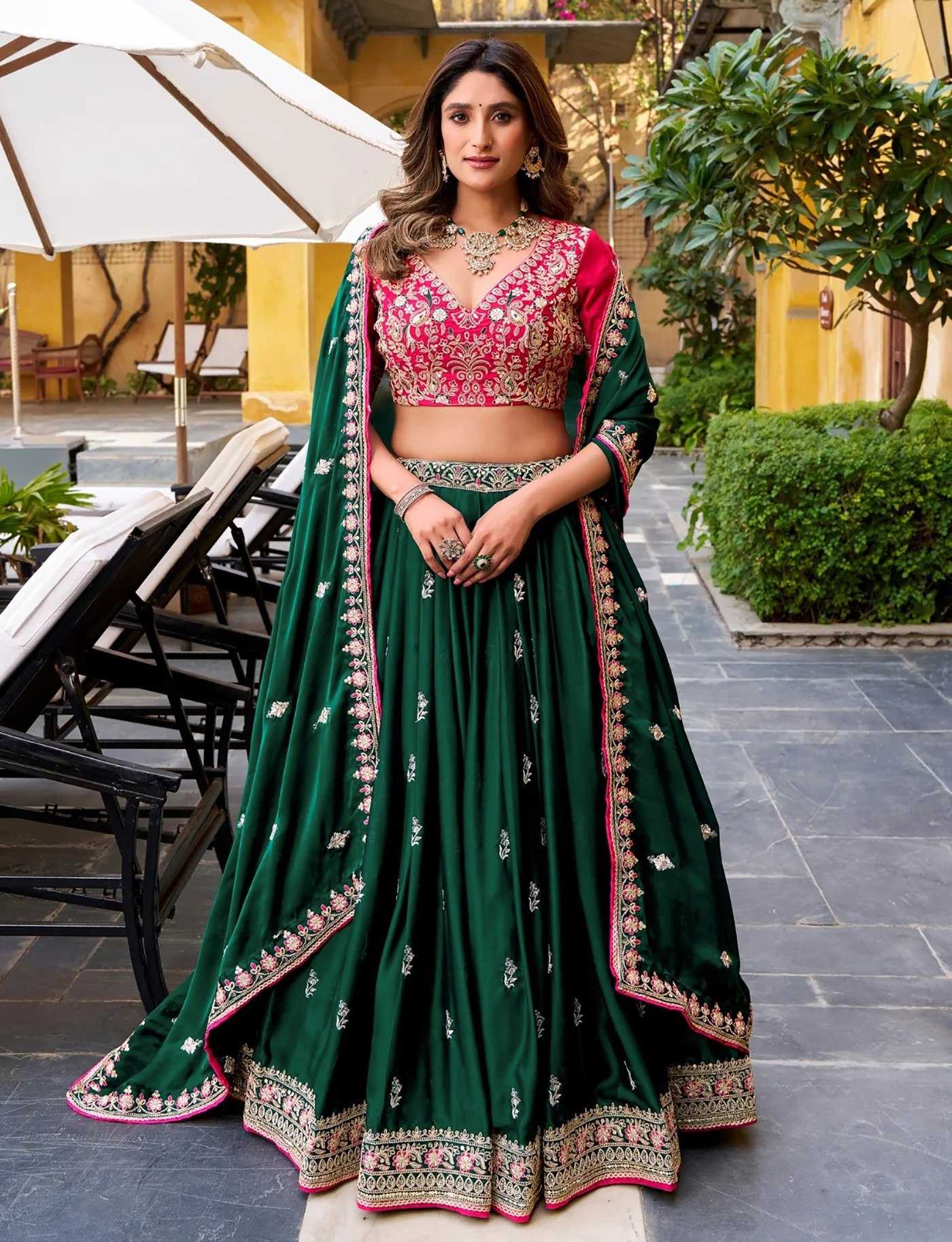 Chinon Embroidered Lehenga