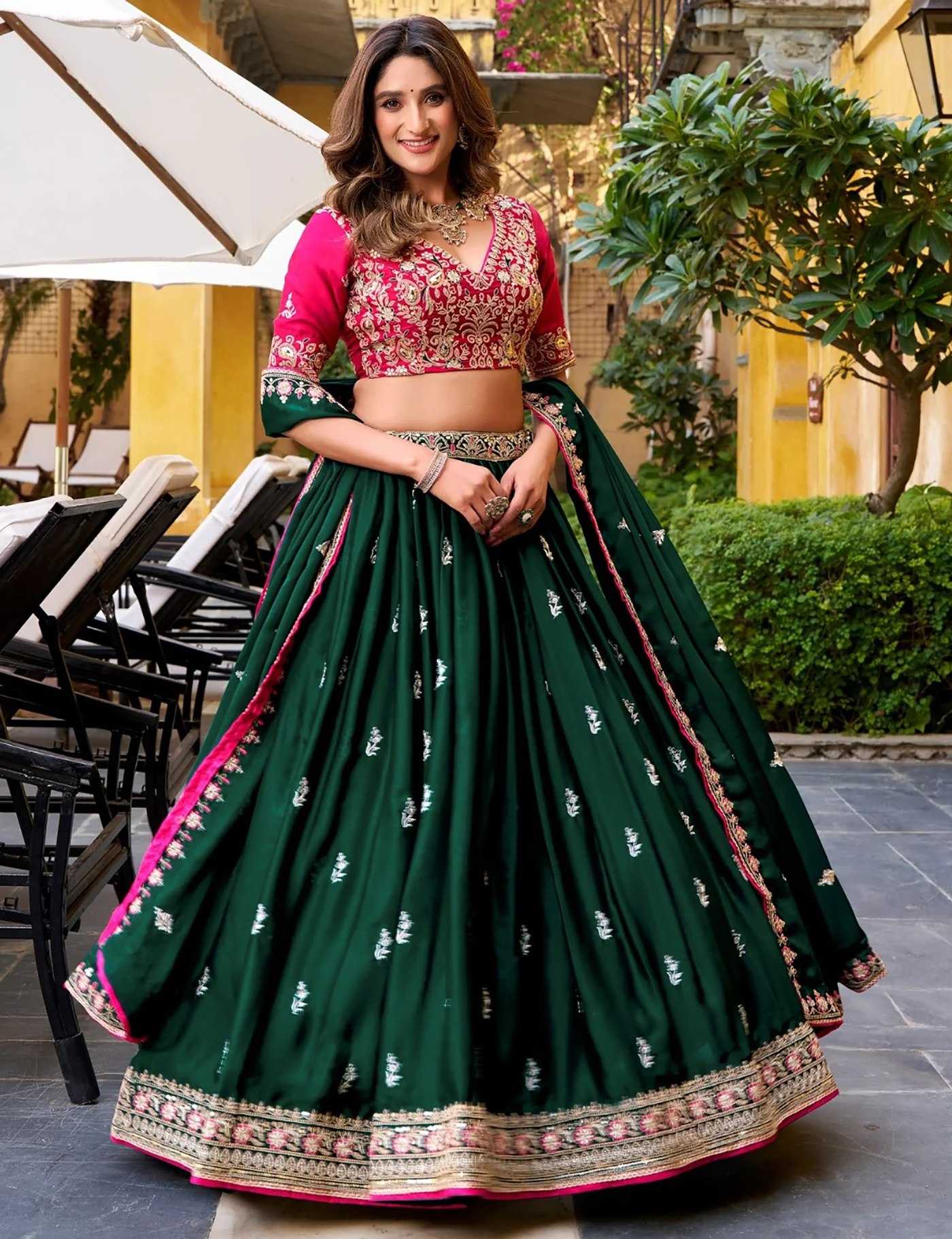 Chinon Embroidered Lehenga
