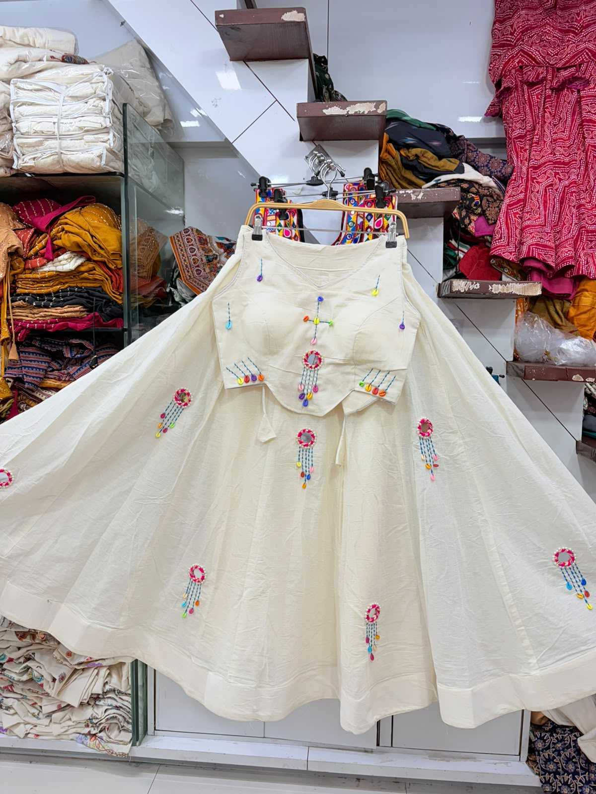 Purvi Khadi Cotton Designer Lehenga