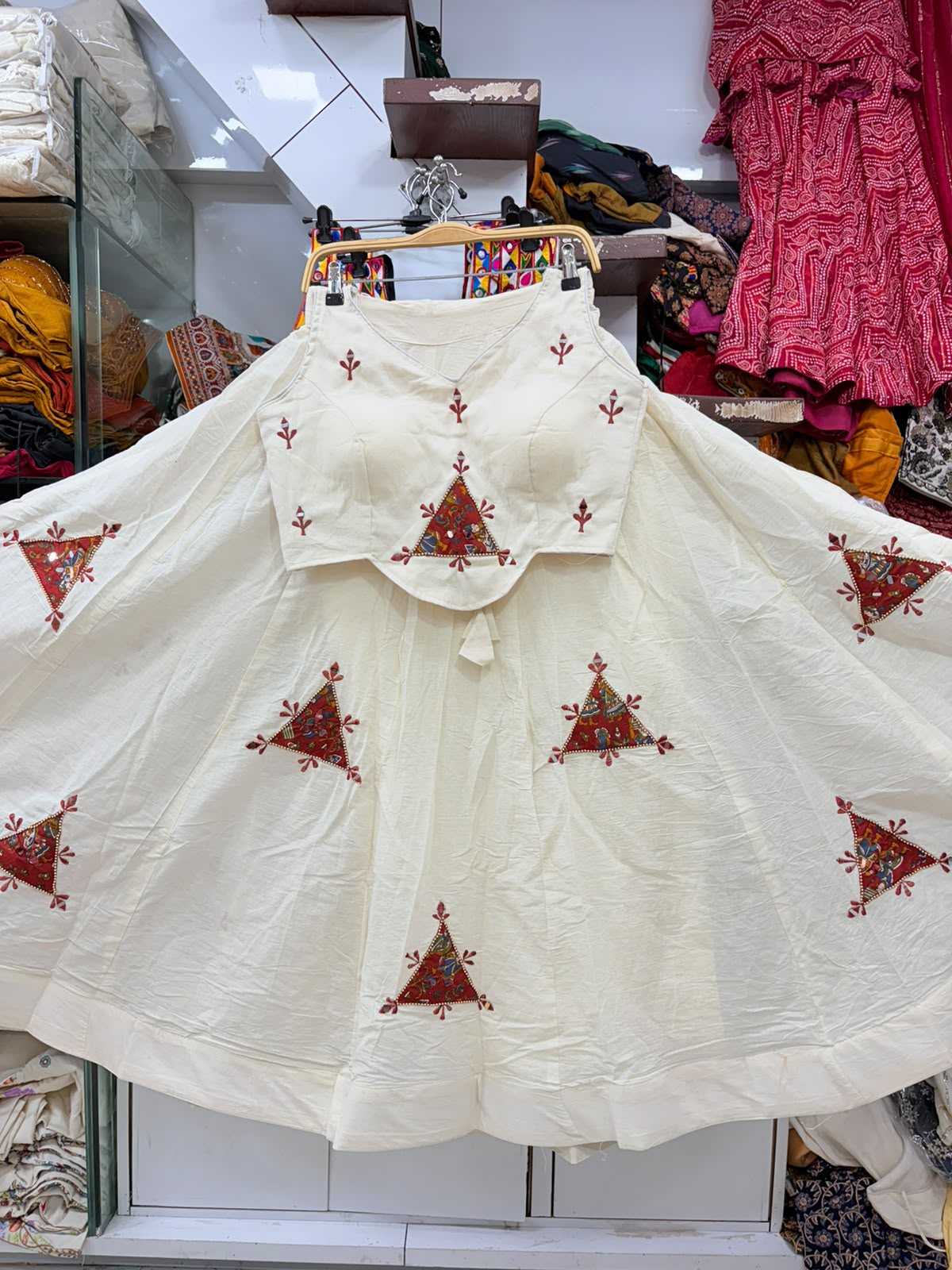 Purvi Khadi Cotton Designer Lehenga