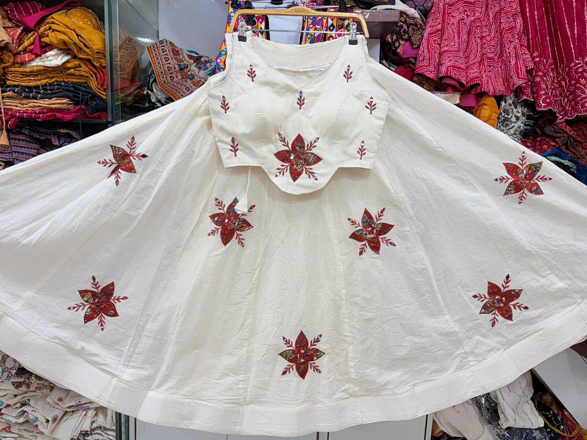 Purvi Khadi Cotton Designer Lehenga