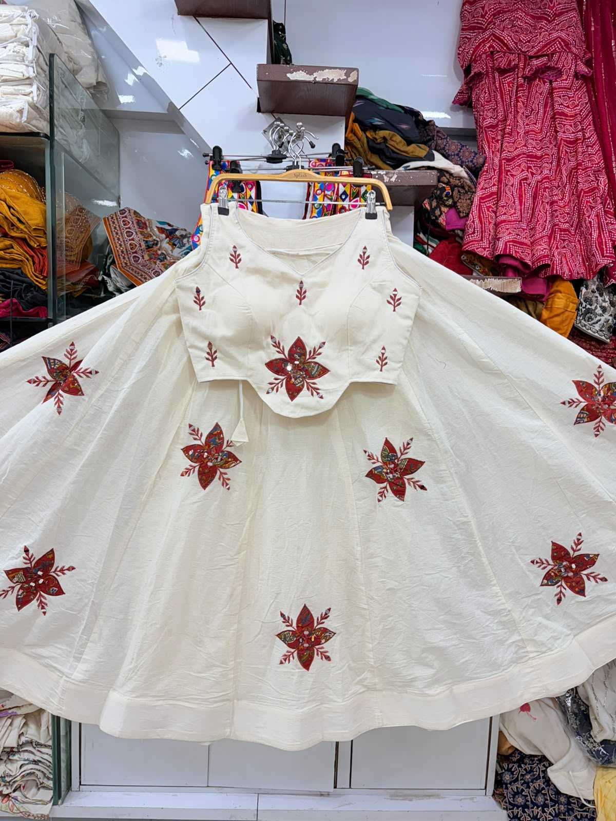 Purvi Khadi Cotton Designer Lehenga