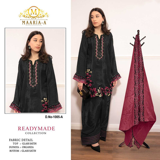 Satin Embroidery Suit