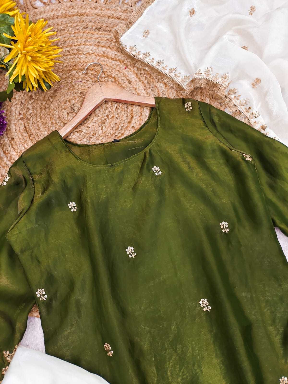 Satin Sharara Salwar Suit
