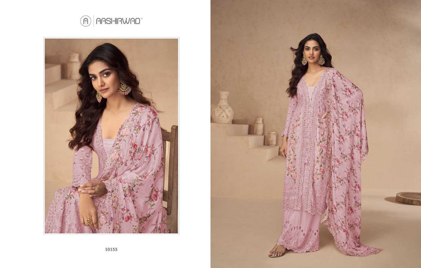 Soft Vichitra Sharara Salwar Suit