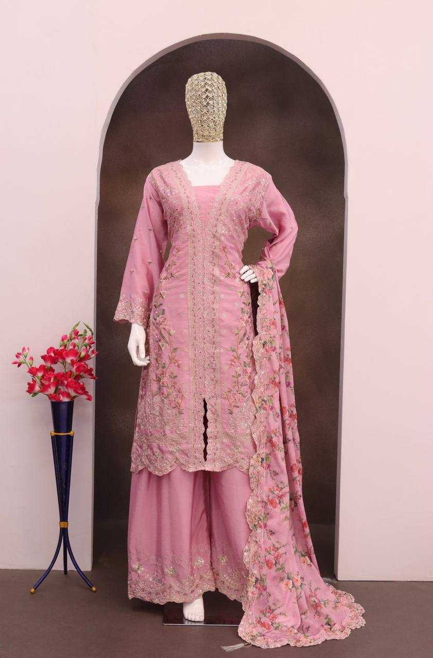 Soft Vichitra Sharara Salwar Suit