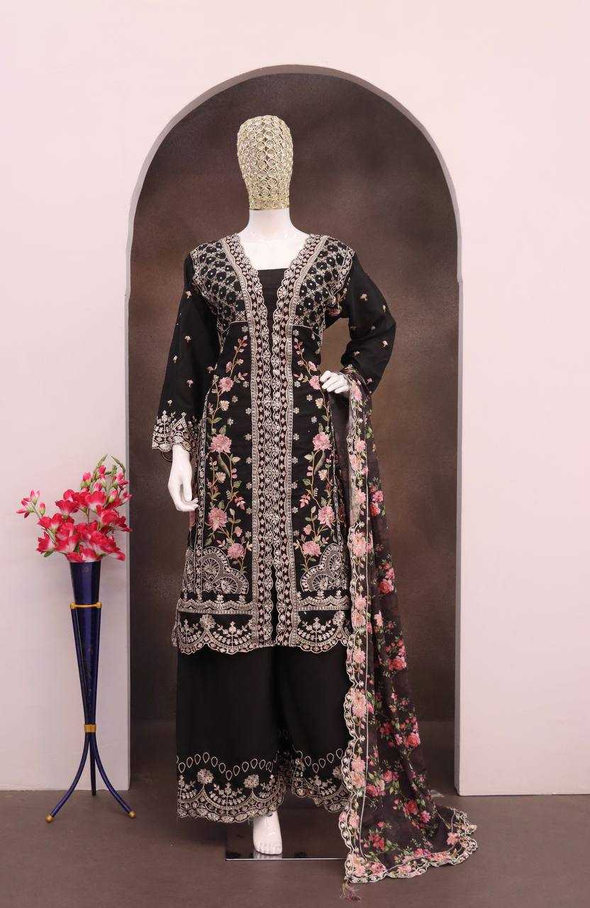 Soft Vichitra Sharara Salwar Suit