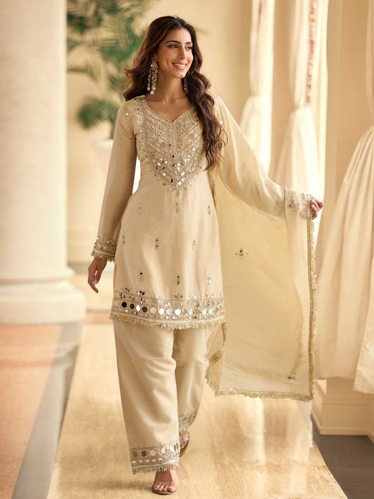 Vichitra Silk Ladies Suit