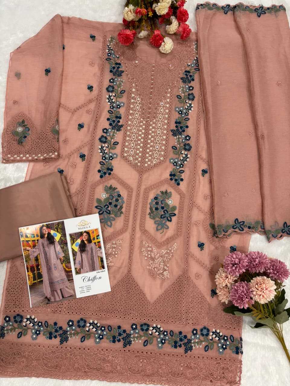 Chiffon Embroidery Suit