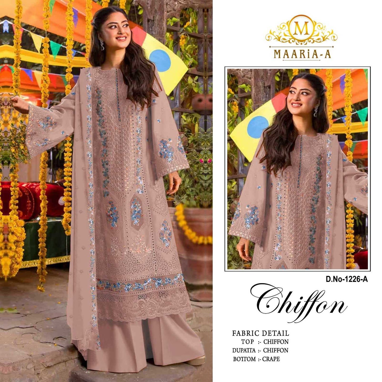 Chiffon Embroidery Suit