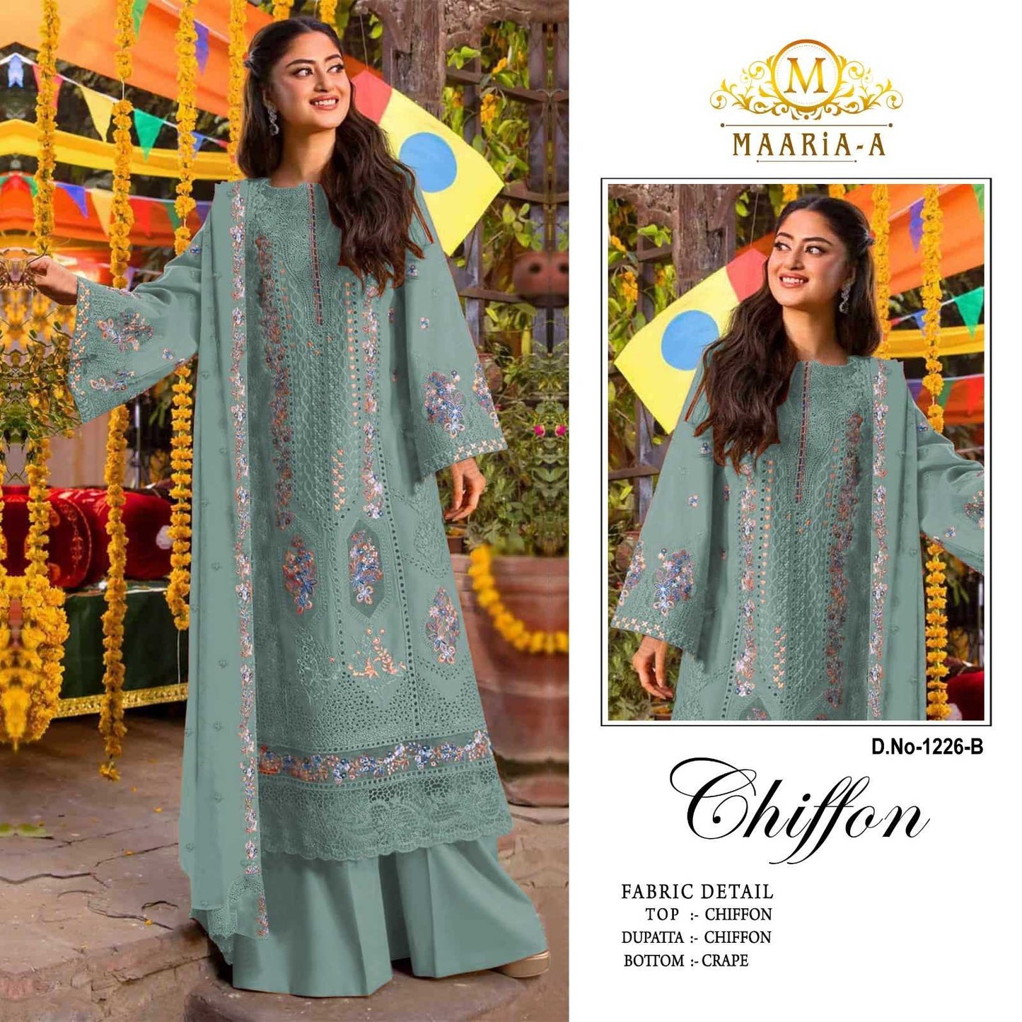 Chiffon Embroidery Suit
