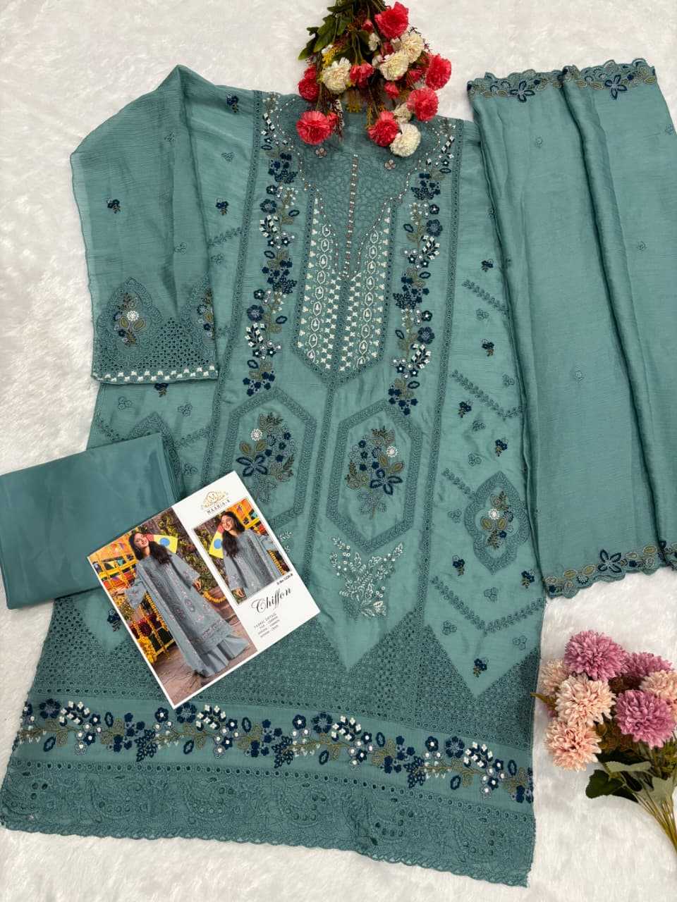 Chiffon Embroidery Suit