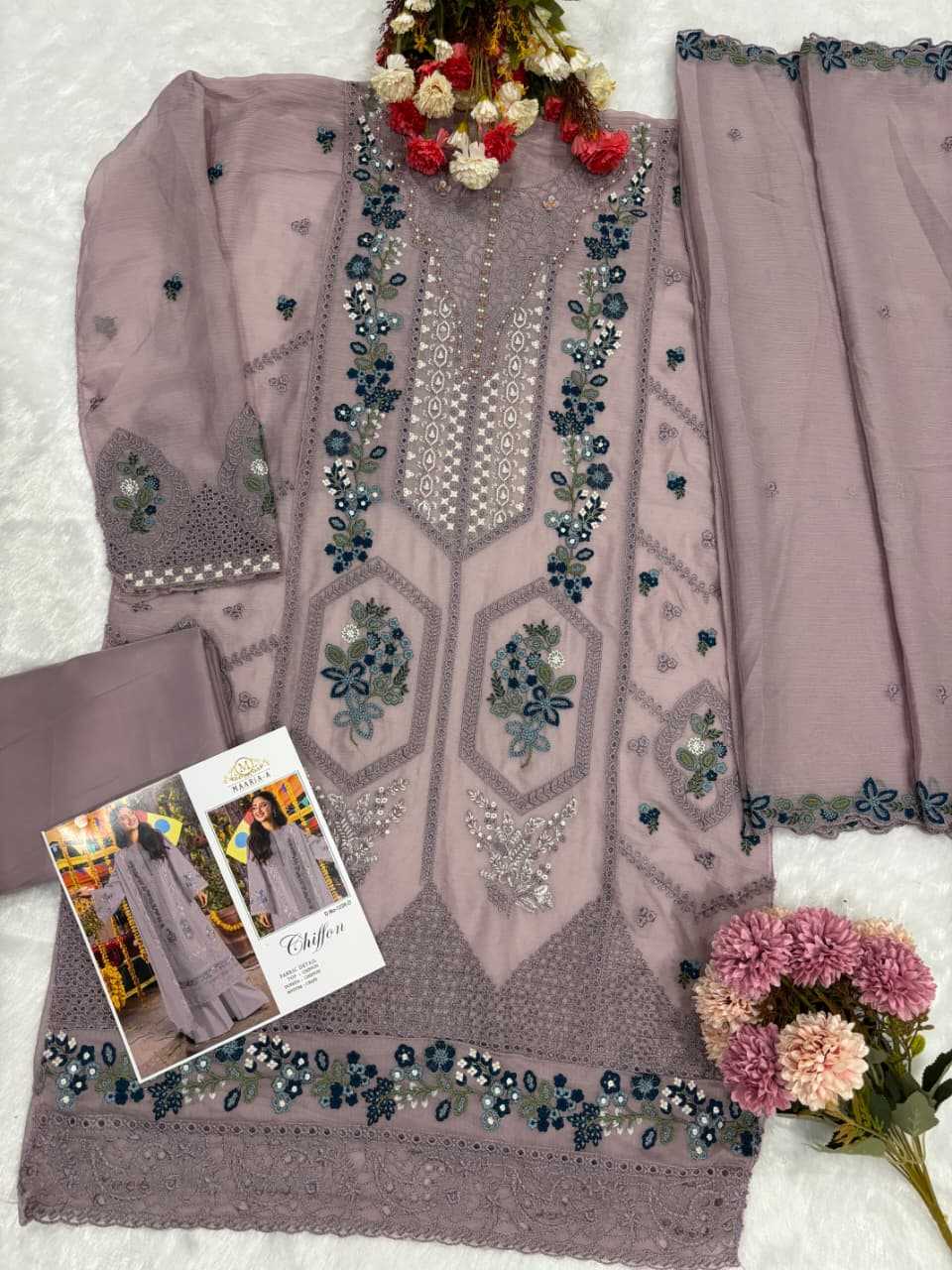 Chiffon Embroidery Suit