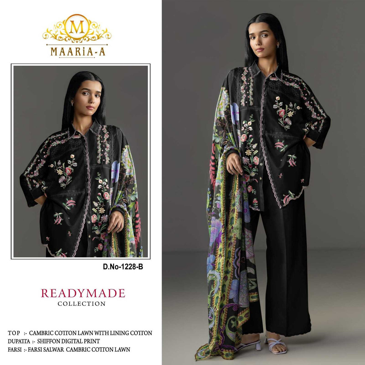 Cotton Cambric Embroidery Suit