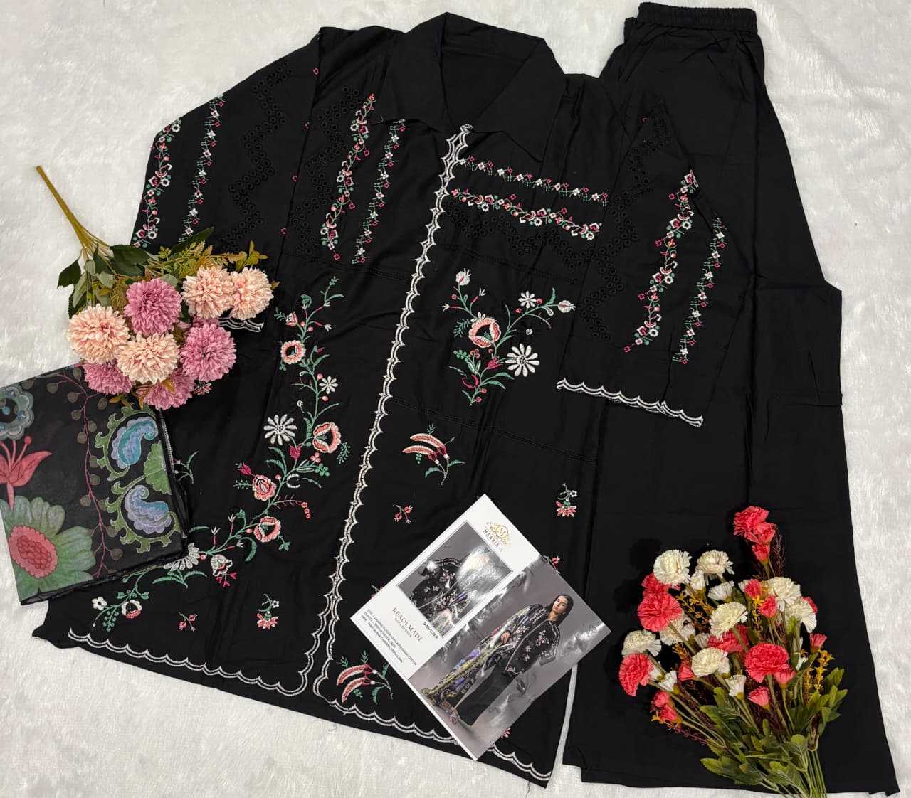 Cotton Cambric Embroidery Suit