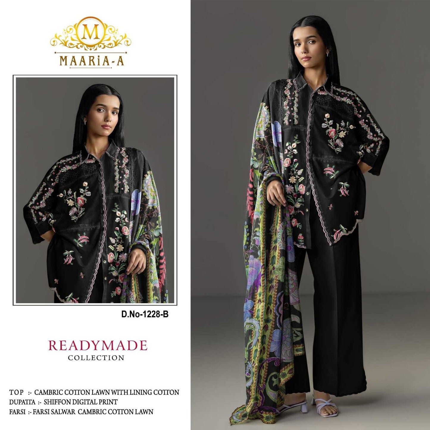 Cotton Cambric Embroidery Suit