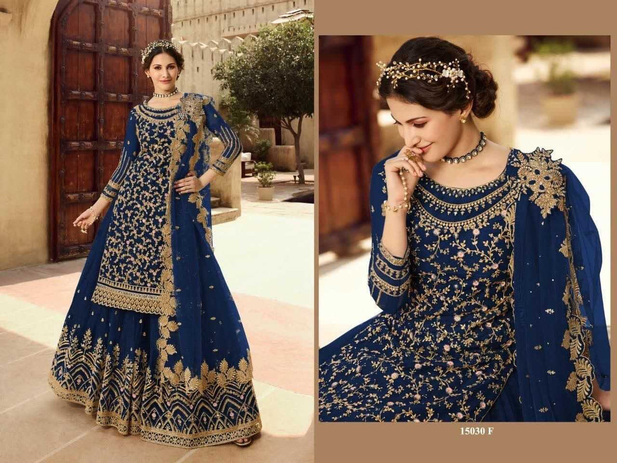 Net Embroidery Suit