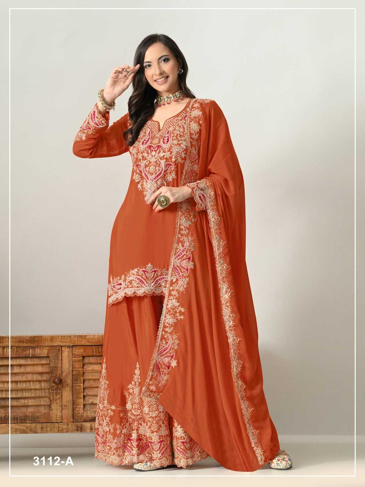 Chinon Ladies Suit in Rani