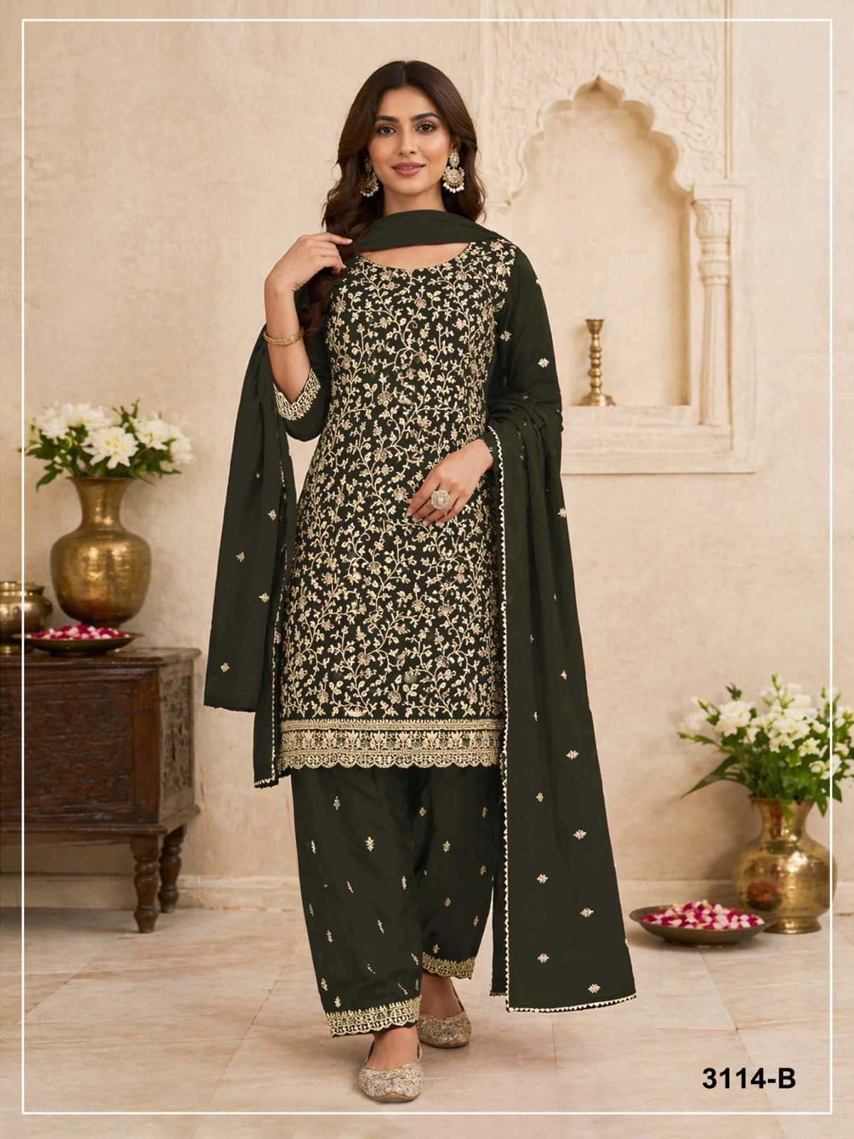 Georgette Embroidery Suit