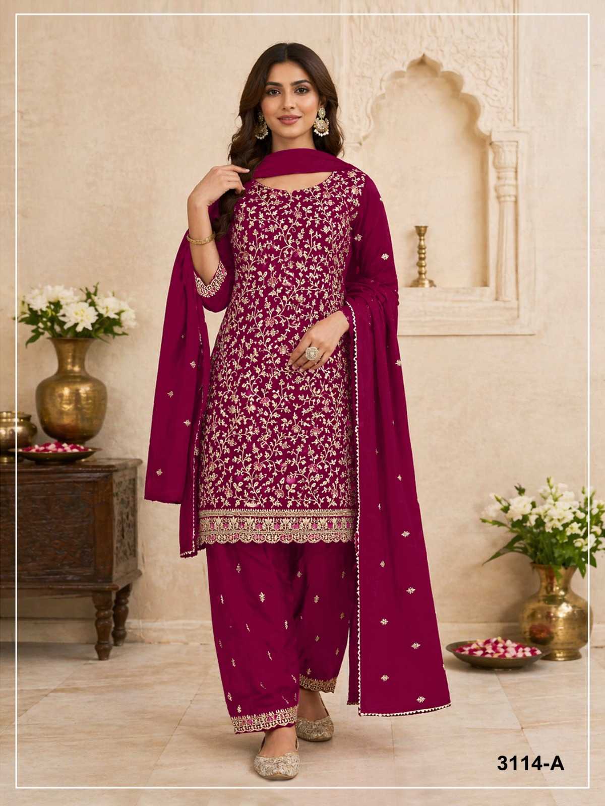 Georgette Embroidery Suit